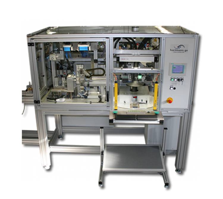 Kundenspezifisches Handlings und Bügellötsystem mit einem 4-fach Drehteller